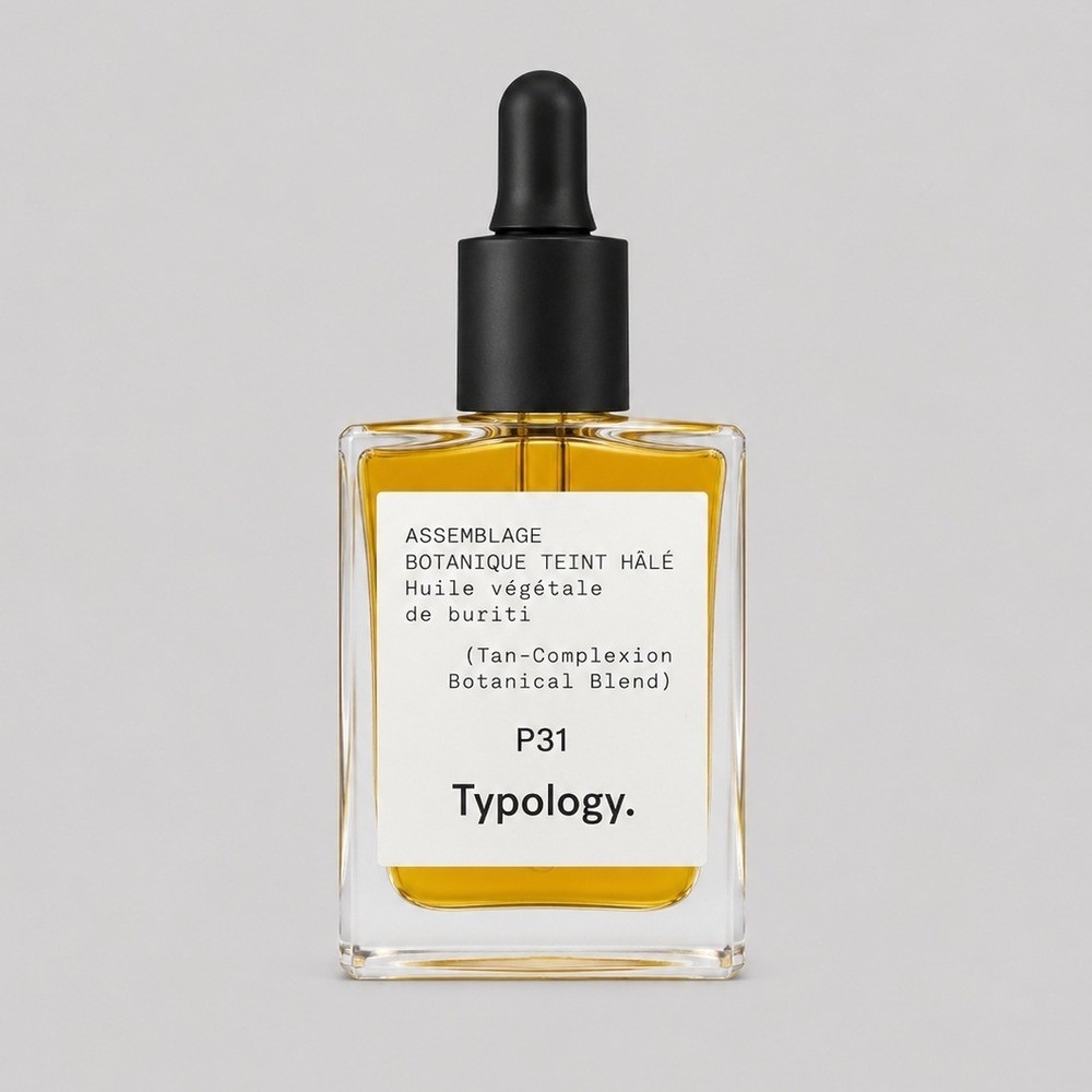 Typology P31 Tan-Complexion Botanical Blend Buriti Oil Face Serum 15ml France